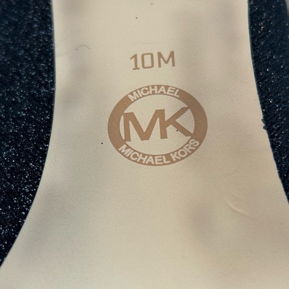 Michael Michael Kors Mandy Black Glitter Stretch-Knit Ankle Boot, size 10 - Picture 10 of 13